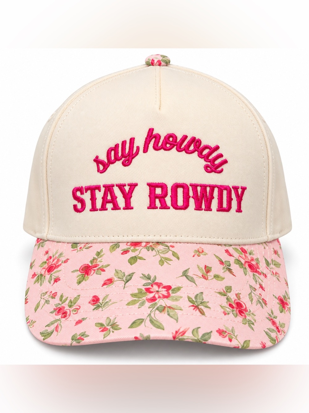 🌺 New! Embroidered 'Say Howdy, Stay Rowdy’ Cap Hat